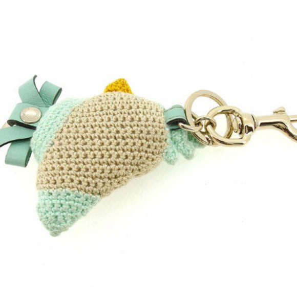 Authentic Gucci key ring Key holder Beige Green Woman - Picture 3 of 5